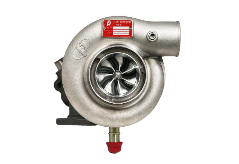 Forced Performance Red Turbocharger - 84mm Inlet - Internal WG w/Oil Line - 04-21 STI, 02-07 WRX