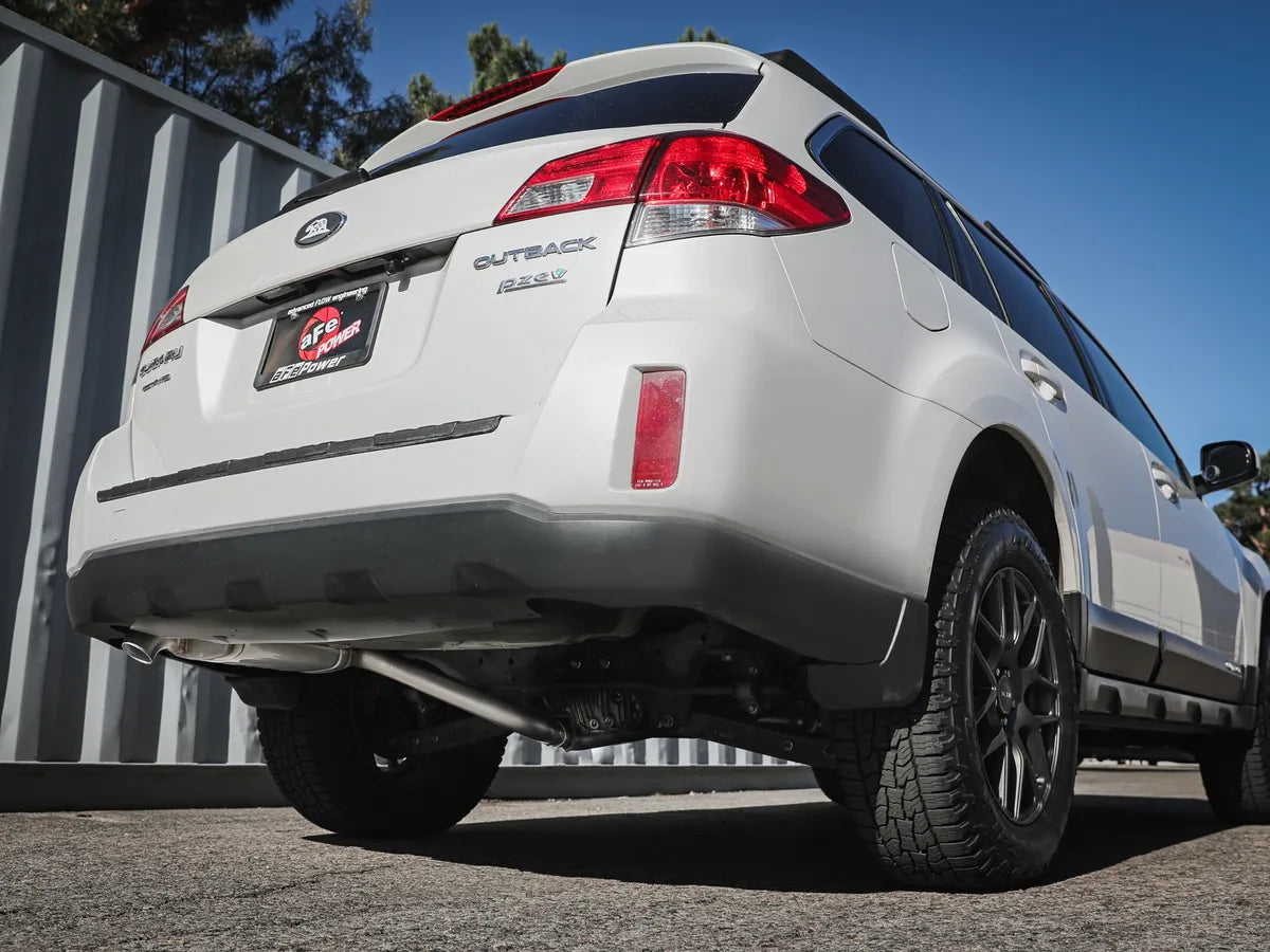 aFe POWER Takeda 2.25 to 2.5in 304SS Cat-Back Exhaust - 10-14 Subaru Outback H4-2.5L