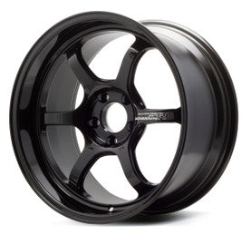 Advan R6 18x9.5 +45 5x114.3 Racing Titanium Black Wheel