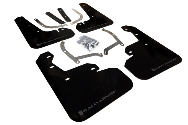 Rally Armor Subaru Impreza UR Black Mud Flap w/ Grey Logo - 2017-2023 4D/5D