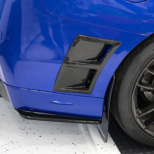 OLM Paint Matched/Gloss Black Rear Bumper Lip - World Rally Blue - 2015-2021 Subaru WRX / STI