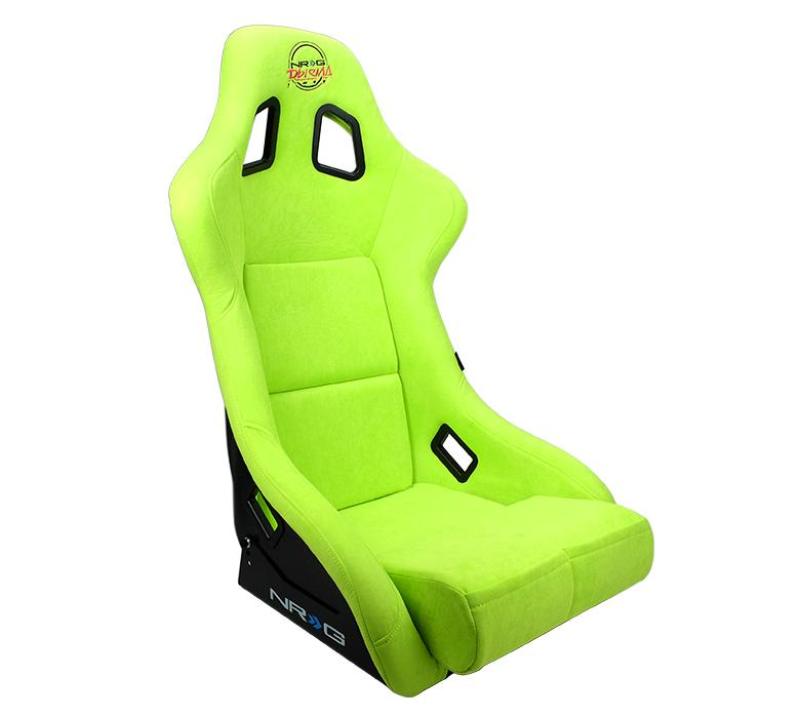 TM-m30 6台セット NRG FRP Bucket Seat PRISMA Edition - Large (Neon Green Alcantara/ Pear