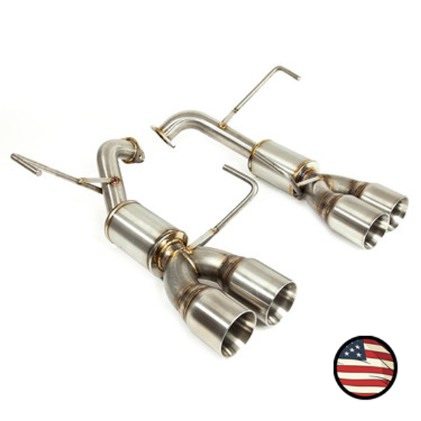 Nameless Axleback Exhaust - 4" Muffler - 3.5" Double Wall Tips - 2022+ Subaru WRX