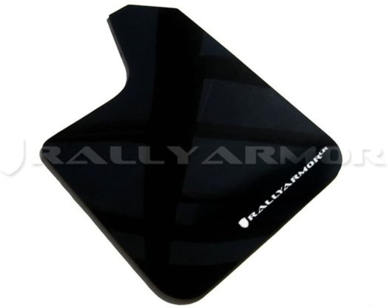 RALLY ARMOR BASIC MUD FLAPS - WHITE LOGO - UNIVERSAL