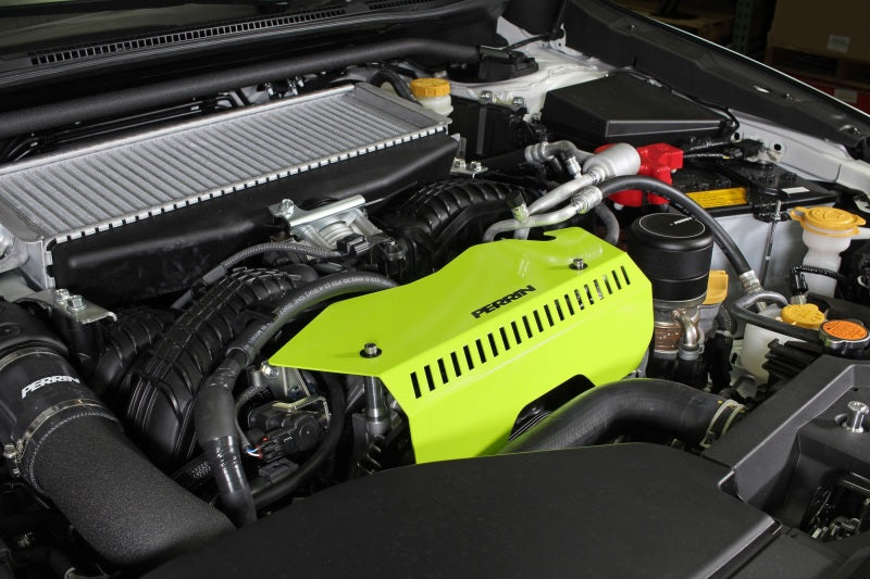 Perrin Pulley Cover - Neon Yellow - 2022+ WRX