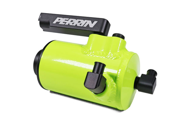 Perrin Air Oil Separator - Neon Yellow - 22-23 Subaru WRX