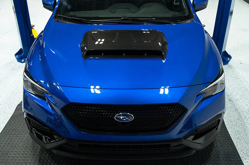 OLM LE OVERSIZE CARBON FIBER HOOD SCOOP COVER - 2022+ WRX