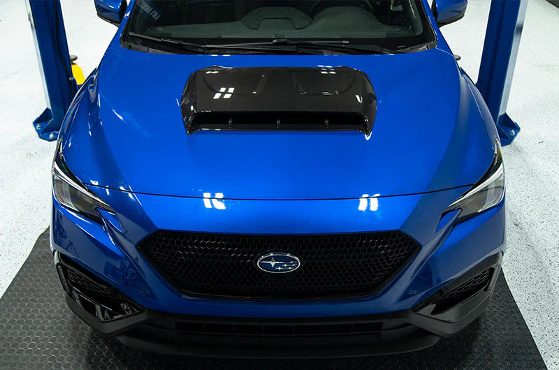 OLM LE OVERSIZE CARBON FIBER HOOD SCOOP COVER - 2022+ WRX
