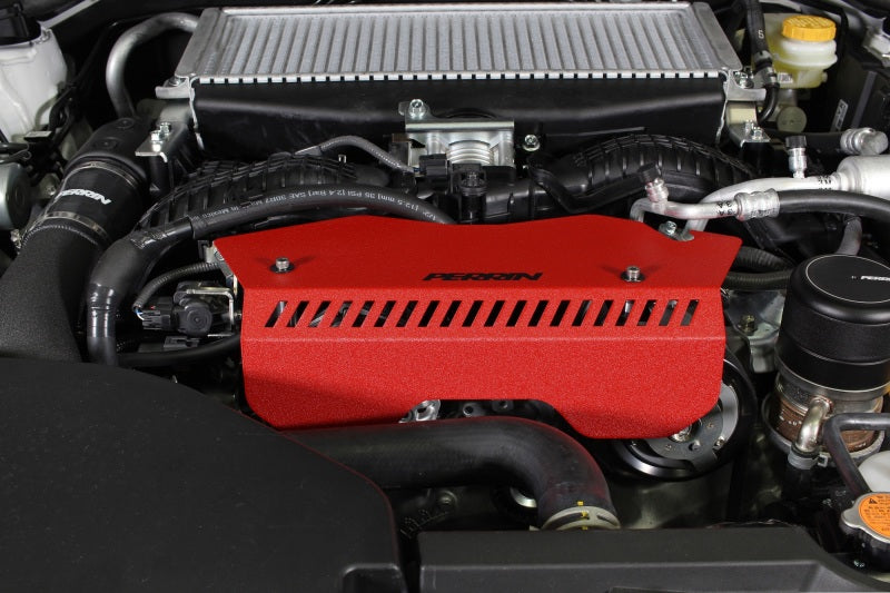 Perrin Pulley Cover - Red - 2022+ WRX