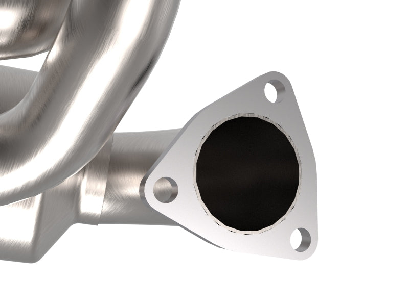 aFe Twisted Steel 304 Stainless Steel Header w/ Cat - 13-19 Outback H4-2.4L, 13-19 Legacy H4-2.4L