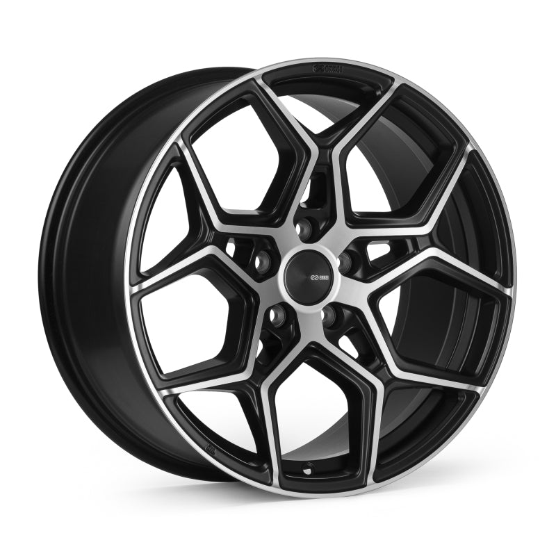 Enkei QUEST 19x8.5 +35 5x114.3 Black Machined Wheel