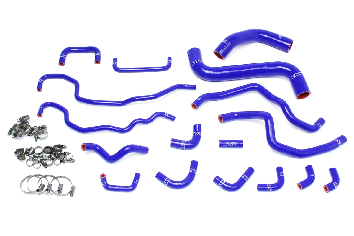 HPS 2015-2021 Subaru WRX STI 2.5L Turbo Silicone Radiator and Heater Hoses - Blue (57-1516-BLUE)
