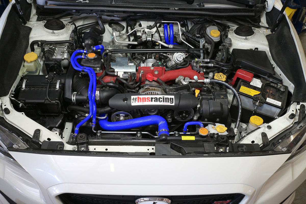 HPS 2015-2021 Subaru WRX STI 2.5L Turbo Silicone Radiator and Heater Hoses - Blue (57-1516-BLUE)