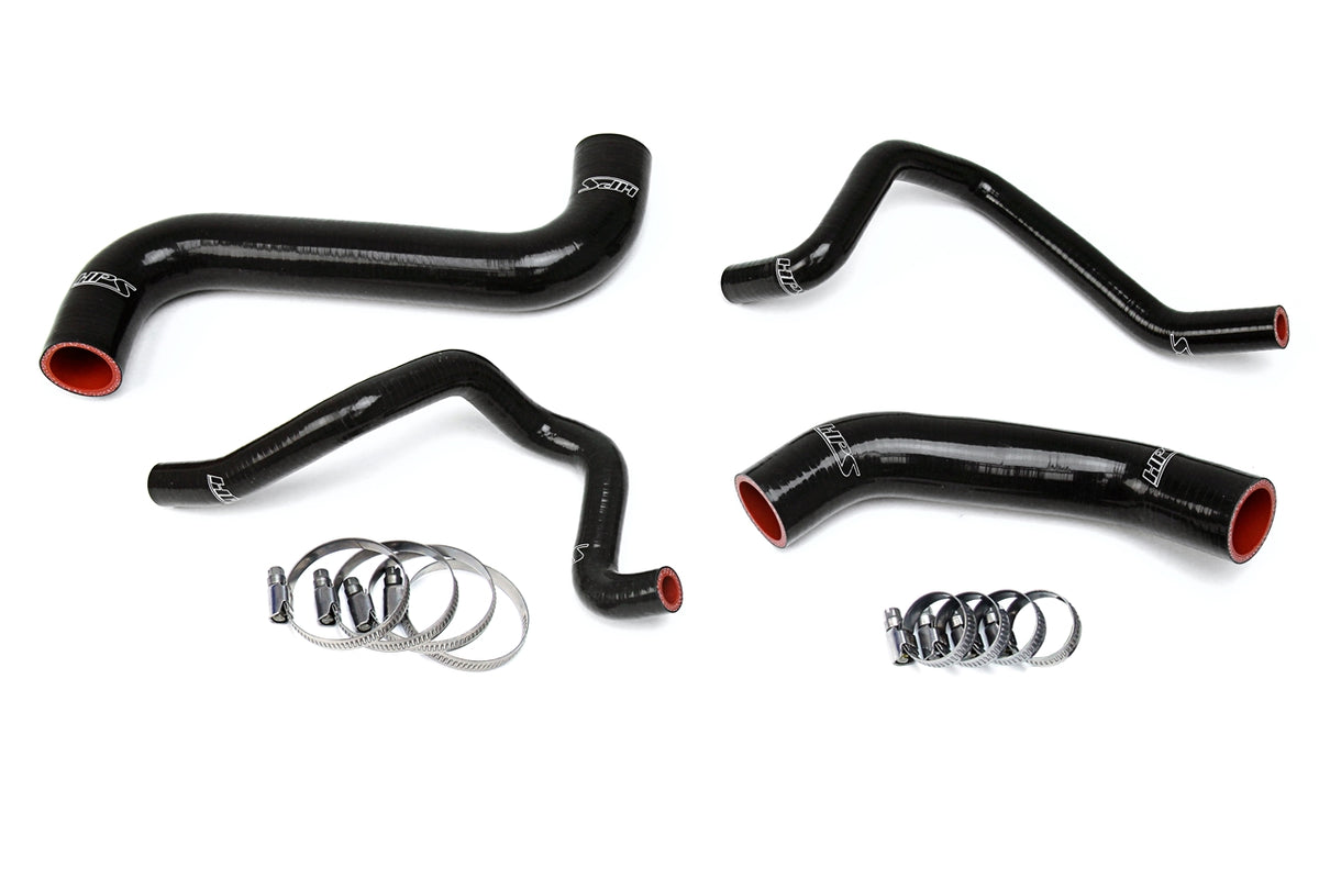 HPS 2004-2005 Subaru Impreza 2.5L Non Turbo Silicone Radiator and Heater Hoses - Black (57-1733-BLK)