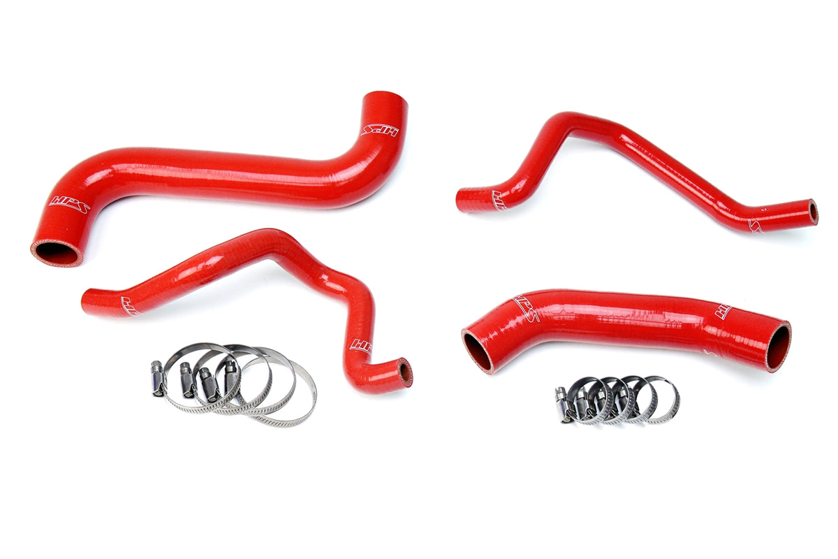 HPS 2004-2005 Subaru Impreza 2.5L Non Turbo Silicone Radiator and Heater Hoses - Red (57-1733-RED)