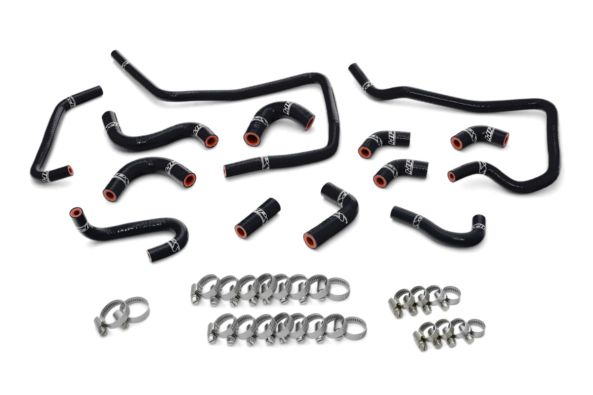 HPS 2002-2003 Subaru Impreza WRX 2.0L Turbo Silicone Ancillary Hoses - Black (57-1805-BLK)