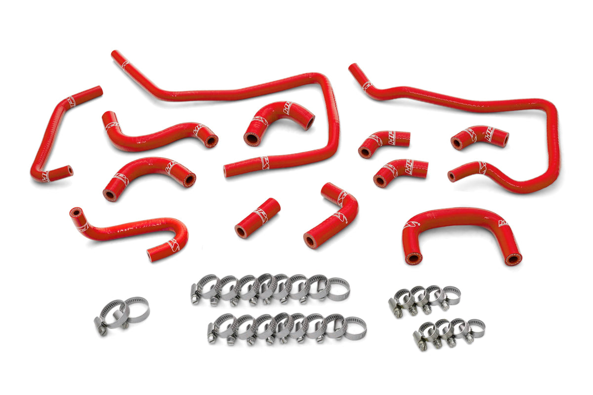 HPS 2004 Subaru Impreza WRX 2.0L Turbo Silicone Ancillary Hoses - Red (57-1806-RED)