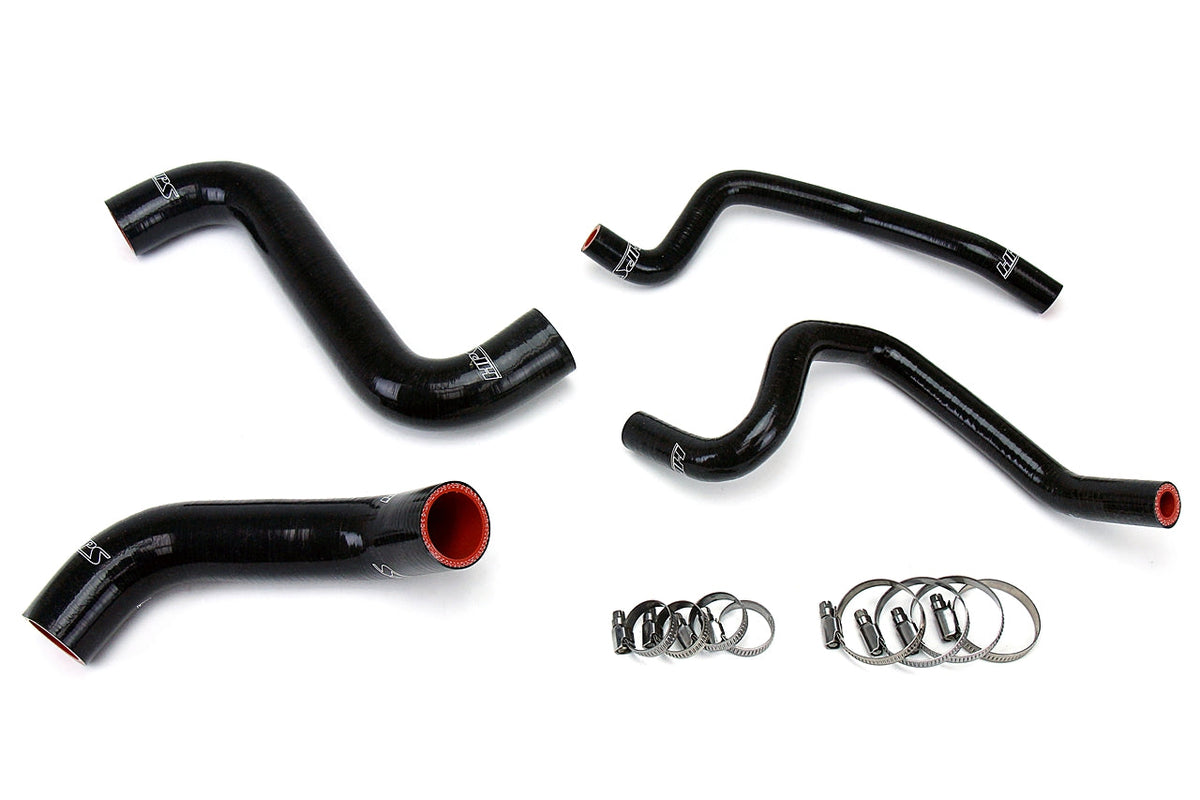 HPS 2002-2003 Subaru Impreza WRX 2.0L Turbo Silicone Radiator and Heater Hoses - Black (57-1809-BLK)