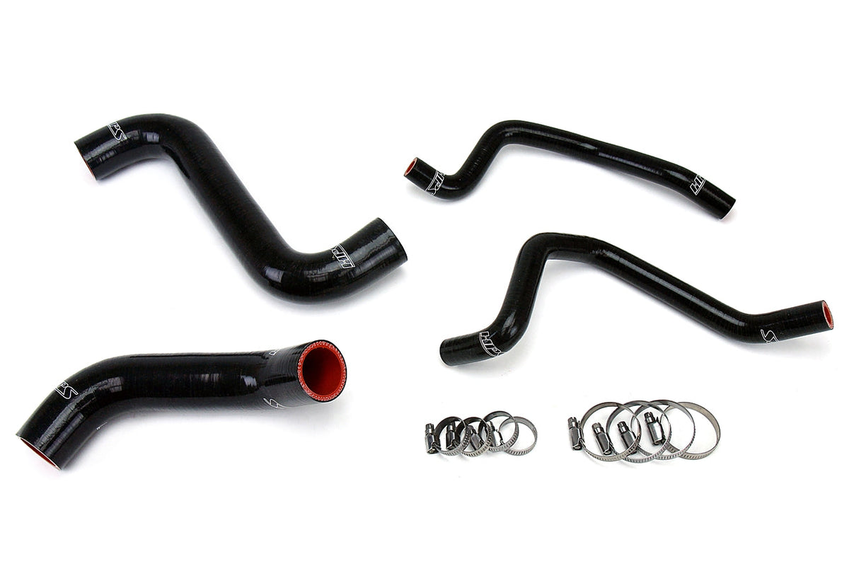 HPS 2004 Subaru Impreza WRX 2.0L Turbo Silicone Radiator and Heater Hoses - Black (57-1810-BLK)