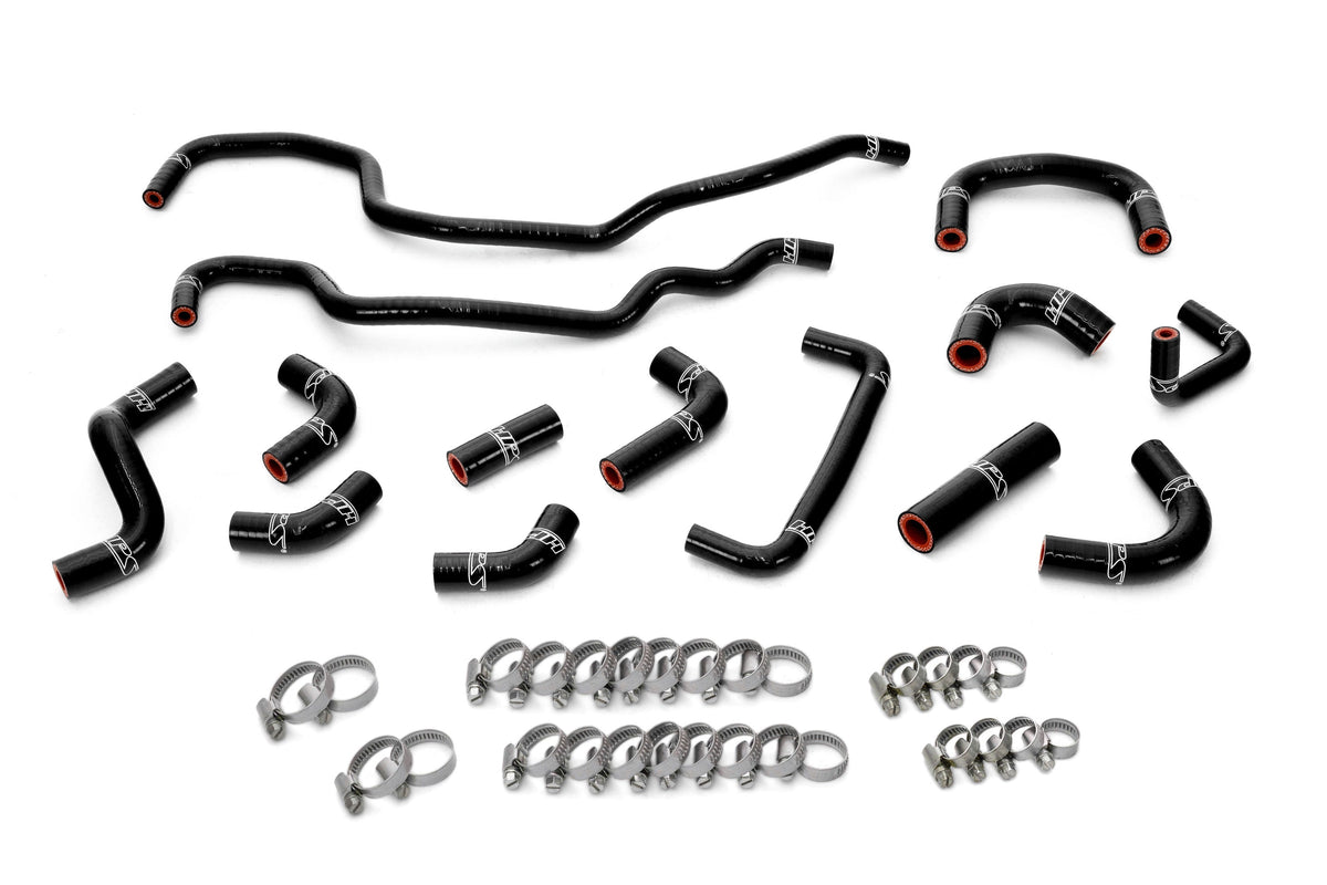 HPS 2008-2014 Subaru Impreza WRX STi 2.5L Turbo Silicone Ancillary Hoses - Black (57-2256-BLK)