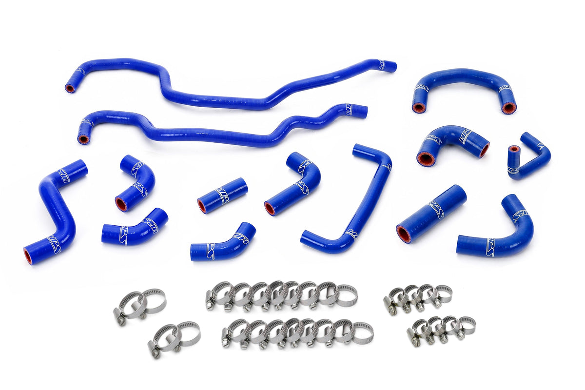 HPS 2008-2014 Subaru Impreza WRX STi 2.5L Turbo Silicone Ancillary Hoses - Blue (57-2256-BLUE)
