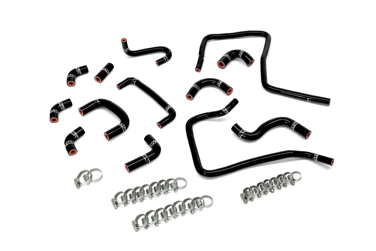 HPS 2004 Subaru Impreza WRX STi 2.5L Turbo Silicone Ancillary Hoses - Black (57-2303-BLK)