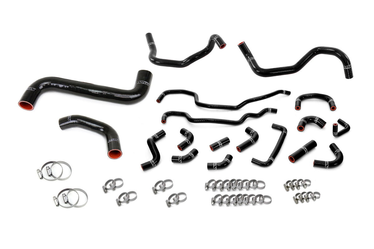 HPS Impreza WRX STi Subaru Impreza WRX STi 2.5L Turbo Silicone Radiator, Heater, and Ancillary Hoses - Black (57-2318-BLK)