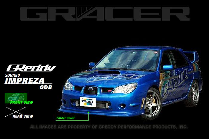 GReddy Front Lip Spoiler FRP - 06-07 WRX & STi