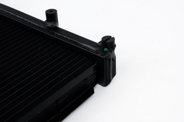 CSF High Performance Single Row Aluminum Radiator - BLACK - 2008-2021 WRX, 2008-2021 STI, 2013-2017 Crosstrek, 2005-2009 Legacy, 2009-2013 Forester, 2012-2016 Impreza