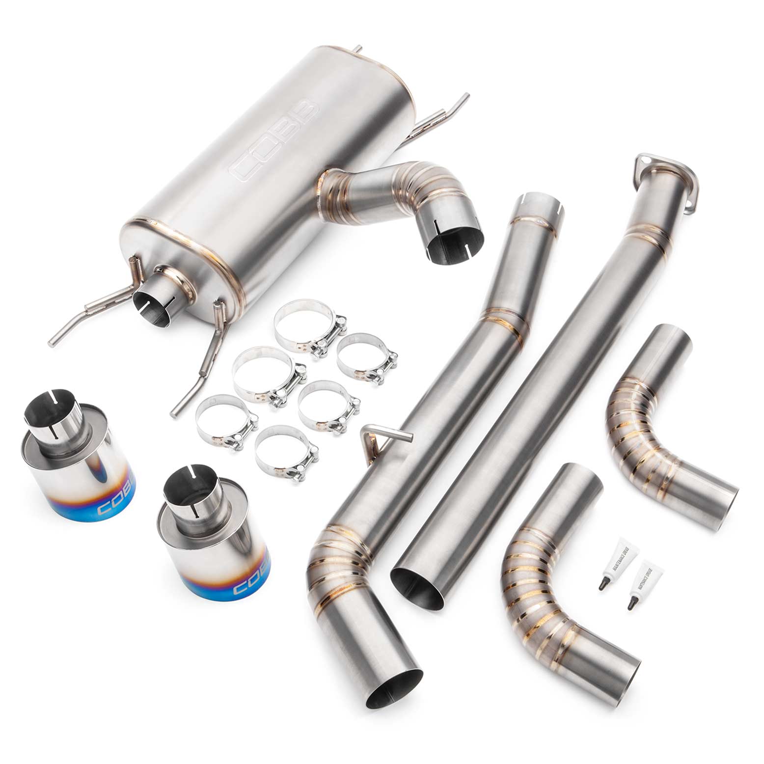 COBB TITANIUM CAT-BACK EXHAUST - 13-21 BRZ, 2022+ BRZ