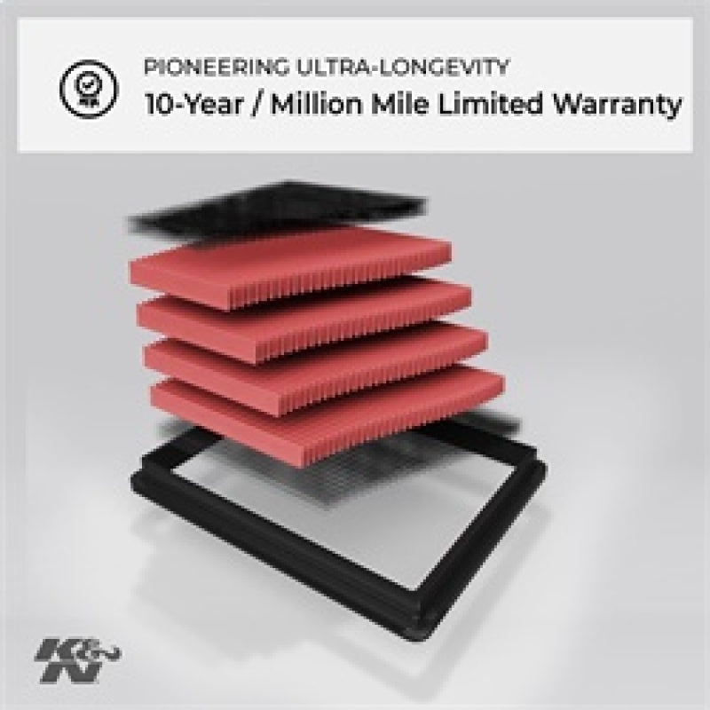 K&N High Flow Air Filter - 2008-2021 WRX , 2008-2018 STI, 2014-2018 FXT, 2005-2009 LGT, 08-16 Impreza, 13-16 Crosstrek