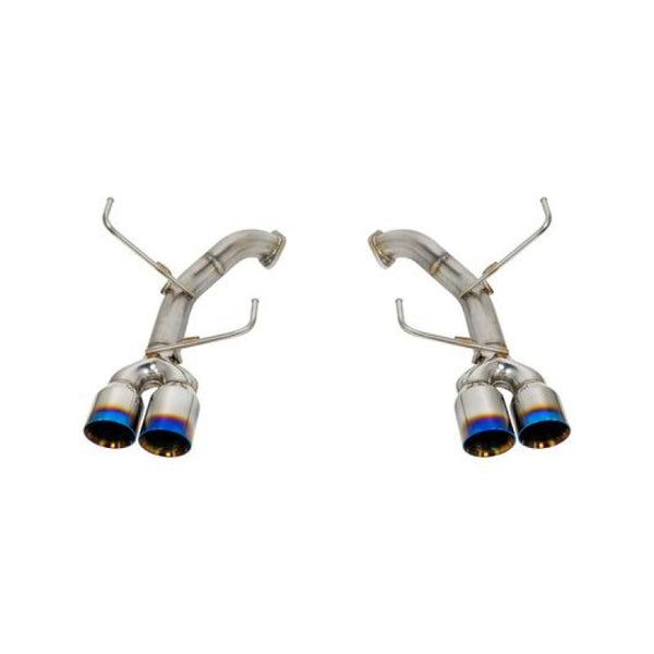 Remark Axle Back Exhaust w/Burnt Stainless Steel Double Wall Tip - 11-14 WRX/STI Sedan