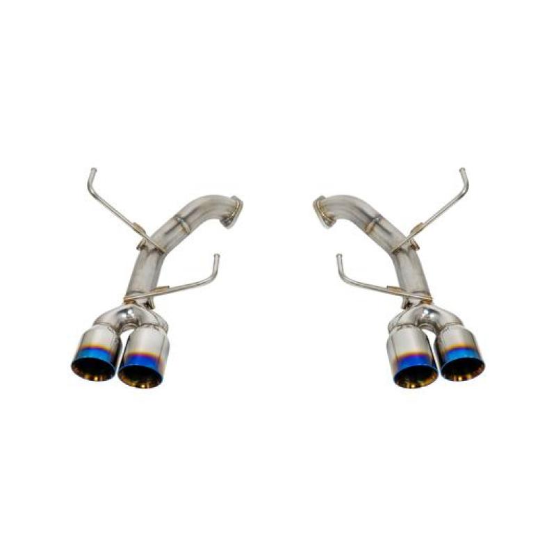 Remark Axle Back Exhaust w/Burnt Stainless Steel Double Wall Tip - 11-14 WRX/STI Sedan