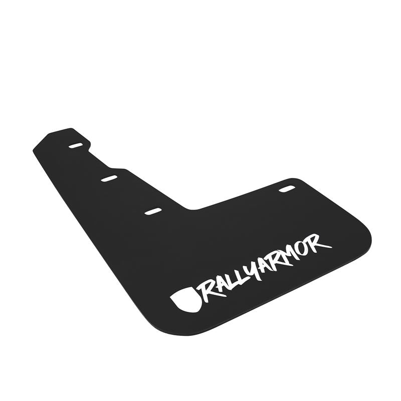RALLY ARMOR UR MUDFLAPS - NEW ERA - BLACK/WHITE LOGO - 2015-2021 WRX, 2015-2021 STI