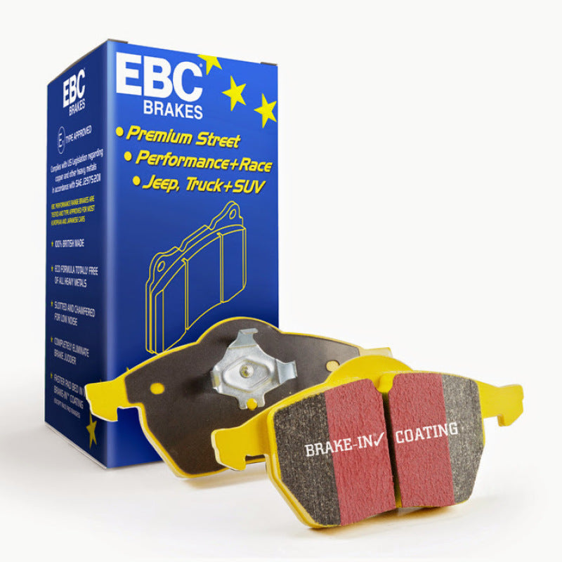 EBC Yellowstuff Rear Brake Pads - 2022+ WRX MT w/ Manual E-brake,  13-21 BRZ, 2022+ BRZ