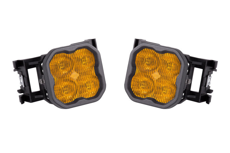 Diode Dynamics SS3 Max Type X LED Fog Light Kit - Yellow with Amber Backlight - 2011-2014 WRX, 2011-2014 STI, 2008-2009 Legacy