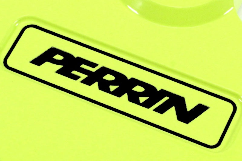 Perrin Cam Solenoid Cover Neon Yellow - 2015-2025 WRX, 2014-2018 Forester XT, 2019-2025 Forester, 2019-2025 Ascent, 2020-2022 Legacy XT, 2020-2025 Outback XT, 2013-2025 Crosstrek, 2012-2025 Impreza