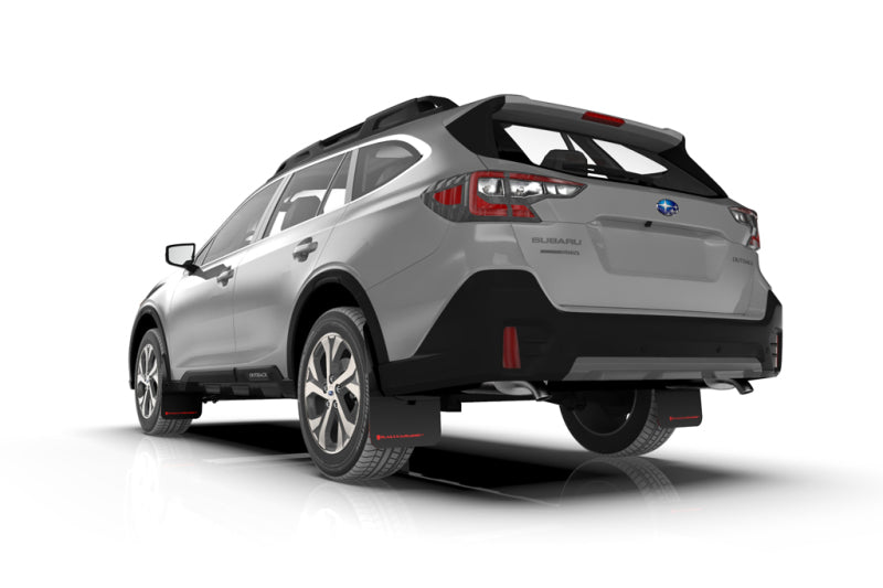 Rally Armor UR Black Mud Flap w/ Grey Logo  - 2020-2025 Subaru Outback