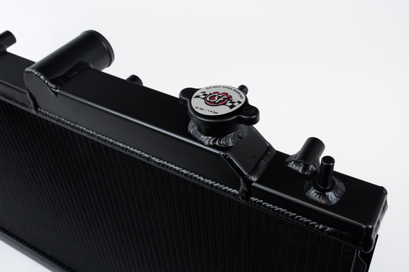 CSF High Performance Single Row Aluminum Radiator - BLACK - 2008-2021 WRX, 2008-2021 STI, 2013-2017 Crosstrek, 2005-2009 Legacy, 2009-2013 Forester, 2012-2016 Impreza