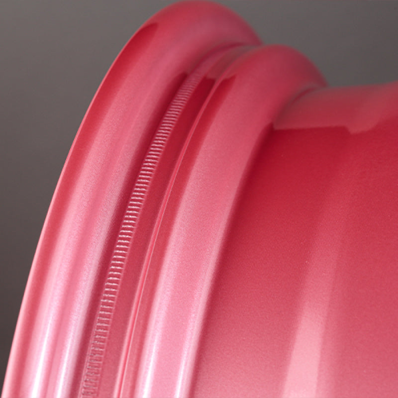 Gram Lights 57CR 18x9.5 +38 5x114.3 Sakura Pink Wheel (w/ Center Cap &