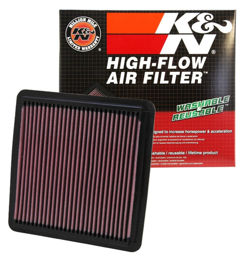 K&N High Flow Air Filter - 2008-2021 WRX , 2008-2018 STI, 2005-2009 LGT, 08-16 Impreza, 13-16 Crosstrek