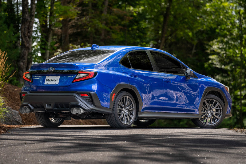 MBRP 3in Cat-Back Dual Split Rear Quad Tips Street Profile Exhaust - 2022+ Subaru WRX