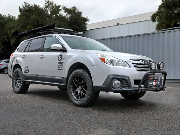 aFe POWER Terra Guard Front Bumper w/ Winch Mount - Black - 10-14 Subaru Outback H4 2.5L / H6 3.6L