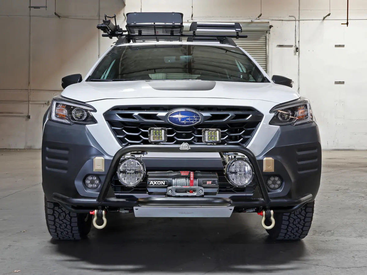 aFe POWER Terra Guard Front Bumper w/ Winch Mount - Black -  22-24 Subaru Outback WILDERNESS