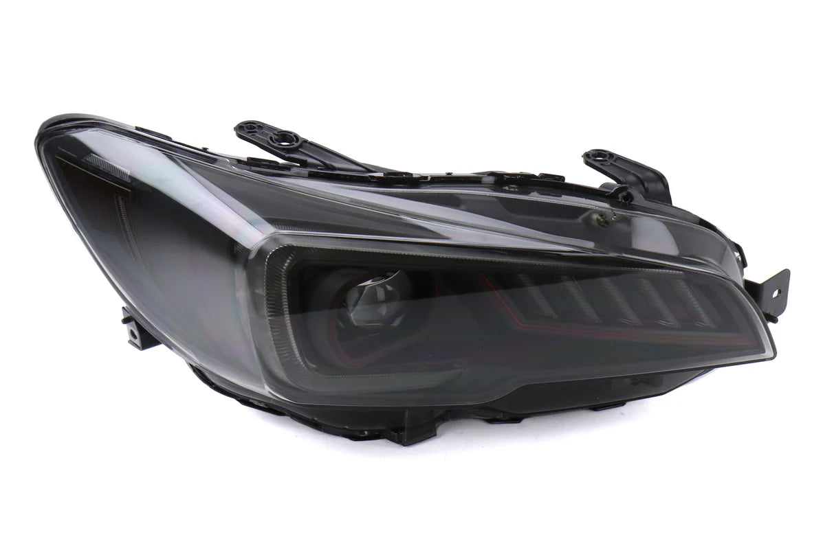 OLM Sokudo LED Headlights with DRL + Sequential Turns - 2015-2021 Subaru WRX / STI