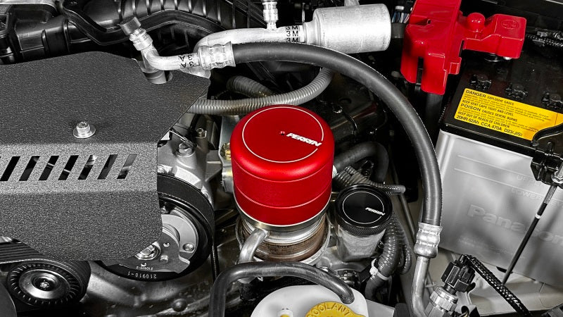 Perrin Oil Filter Cover - RED - 2015-2021 WRX, 2022+ WRX 2013-2021 BRZ, 2022+ BRZ