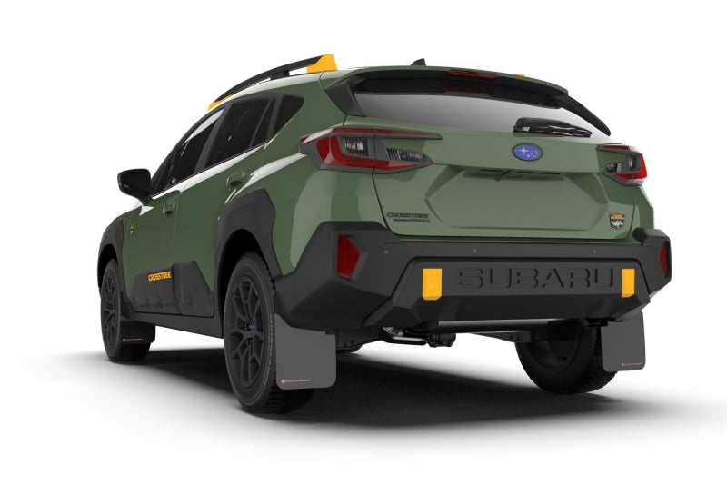 Rally Armor Black UR Mudflap W/ Wild Orange Logo - 2024 Subaru Crosstrek (Wilderness Only)