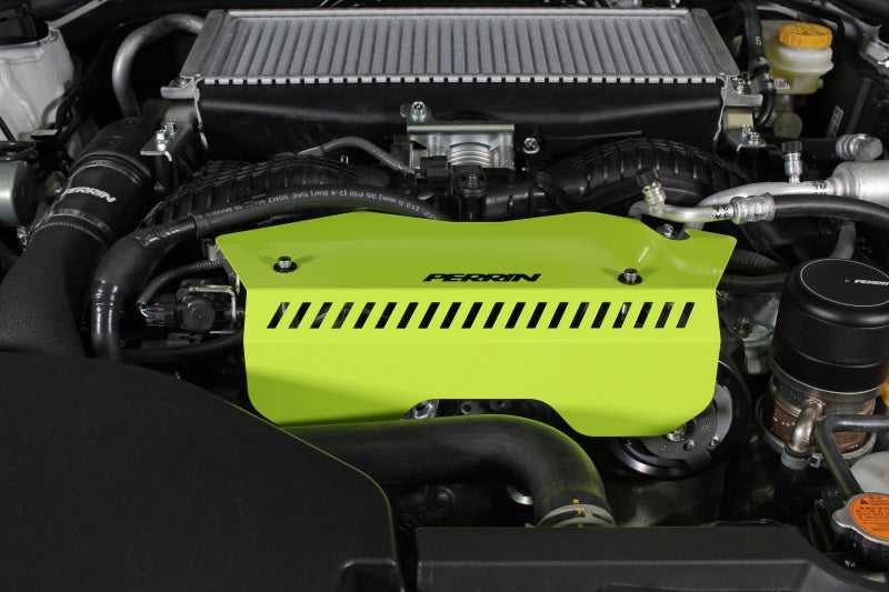 Perrin Pulley Cover - Neon Yellow - 2022+ WRX