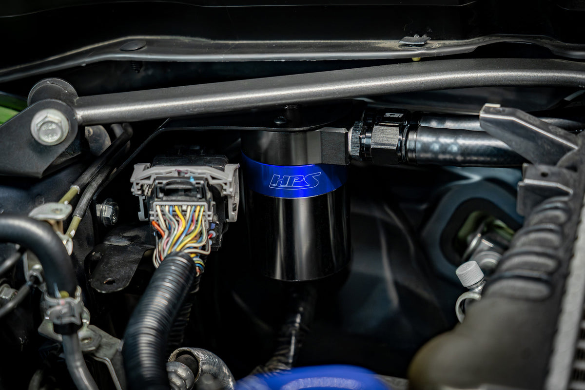HPS Subaru Oil Catch Can - Blue (860-004BL)