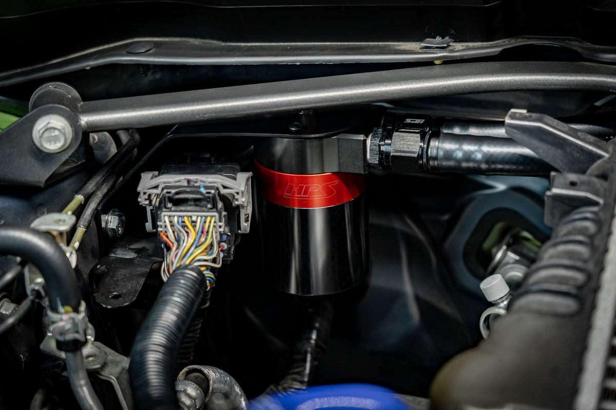 HPS Subaru Oil Catch Can - Red (860-004)